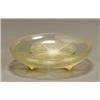 Image 1 : René Lalique Molded Yellow and Opalescent Glass 'Volubilis' Bowl...