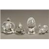 Image 1 : Four Steuben Clear Glass Paperweights...