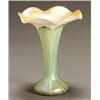 Image 1 : Quezal Iridescent Glass Floriform Vase...