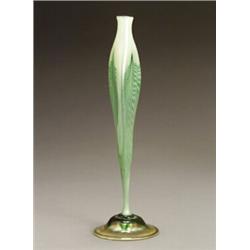 Tiffany Favrile Glass Floriform Vase...