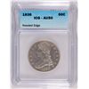 Image 1 : 1838 BUST HALF DOLLAR ICG AU-50 REEDED EDGE