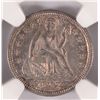 Image 2 : 1853 ARROWS SEATED DIME NGC MS65 GEM SUPER COLORS! RARE!