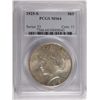 Image 1 : 1925-S PEACE SILVER DOLLAR, PCGS MS-64 SEMI-KEY,  VERY NICE WHITE COIN