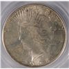 Image 2 : 1925-S PEACE SILVER DOLLAR, PCGS MS-64 SEMI-KEY,  VERY NICE WHITE COIN