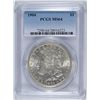 Image 1 : 1904 MORGAN SILVER DOLLAR, PCGS MS-64  BLAST WHITE