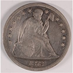 1872 SEATED  DOLLAR, VF
