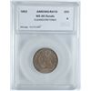 Image 1 : 1853 ARROWS AND RAYS SEATED QUARTER, SEGS MS-60, RE-TONED RARE!!
