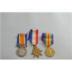 Group of three WWI medals AC or AE Morton Asst. Payr.