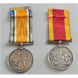 China War Medal 1900, W G Southcott, STO , HMS Hermione