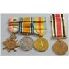 Image 1 : Group of four medals 1914 star with clasp 5th August