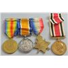 Image 2 : Group of four medals 1914 star with clasp 5th August