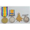 Image 2 : Four WW1 medals to WA and WH Harmer (probably brothers)