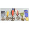 Image 1 : German WW2 Iron Cross and five other WW1 and 2 medals