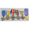 Image 2 : German WW2 Iron Cross and five other WW1 and 2 medals