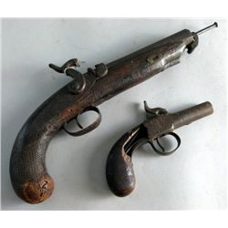 18th century pistol 11  and another 6 