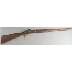 19th century percussion muzzle loading rifle, 44"