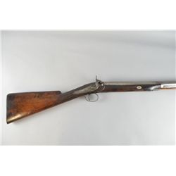 19th century percussion cap rifle by W. Jones, with