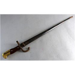 19th Century French Bayonet, dated 1876, engraved down