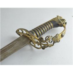 1803 pattern grenadier sword with curved blade 31" hilt