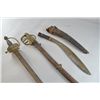Image 1 : A kukri and two damaged 19th century swords