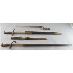 19th century French Chassepot bayonet with metal