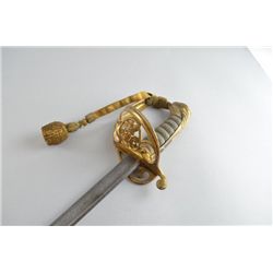 William IV military sword with gilt metal pommel, guard