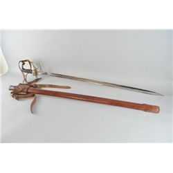 Major-General Reginald G. S. Hobbs' sword inscribed