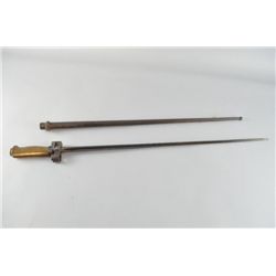 WWI French Military M1886 Lebel bayonet and scabbard