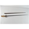 Image 1 : WWI French Military M1886 Lebel bayonet and scabbard