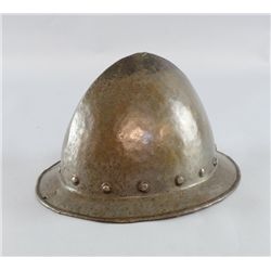 Elizabethan cabasset helmet used predominantly during