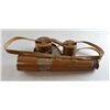 Image 1 : A four draw telescope in attached leather case with