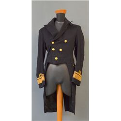 Naval wool tail coat for a rear admiral, late 19th