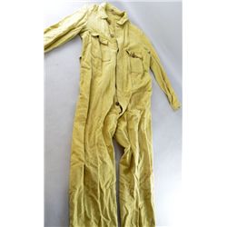 WWII military overall , light khaki linen