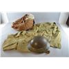 Image 1 : Military items to include two WWII tropical kit shirts,