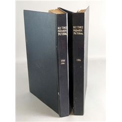 Two bound volumes of the New York Times 1914 - 1918