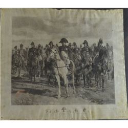 19th century print after Meissonier, Napoleon and his