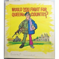 William "Bill" Hewison, watercolour cartoon for Punch