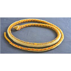 WWI Turkish prisoner made beaded snake dated '1916',