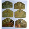 Image 1 : Six brass Regimental duty signs, 'Coldstream Guards' ,'