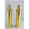 Image 1 : Trench Art, two brass shell cases, 14.5", formed in to