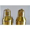 Image 2 : Trench Art, two brass shell cases, 14.5", formed in to