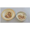 Image 1 : Two dishes with designs by Bruce Fairbrother, depicting