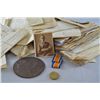 Image 1 : Memorial plaque and First World War medal for Lt