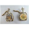 Image 1 : Two German 1st World War trench made flasks decorated