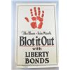 Blot It Out, World War I poster, Liberty Bonds poster,