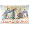 Enlist In The Navy World War I poster, 'All Together!',