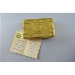 Christmas 1914 Queen Mary tin complete with contents,