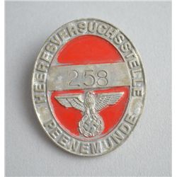 WWII German Rocket Facility Peenemunde Alloy Lapel