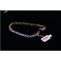Sterling Tennis Bracelet 18k