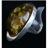 Image 1 : Sterling and Amber Ring